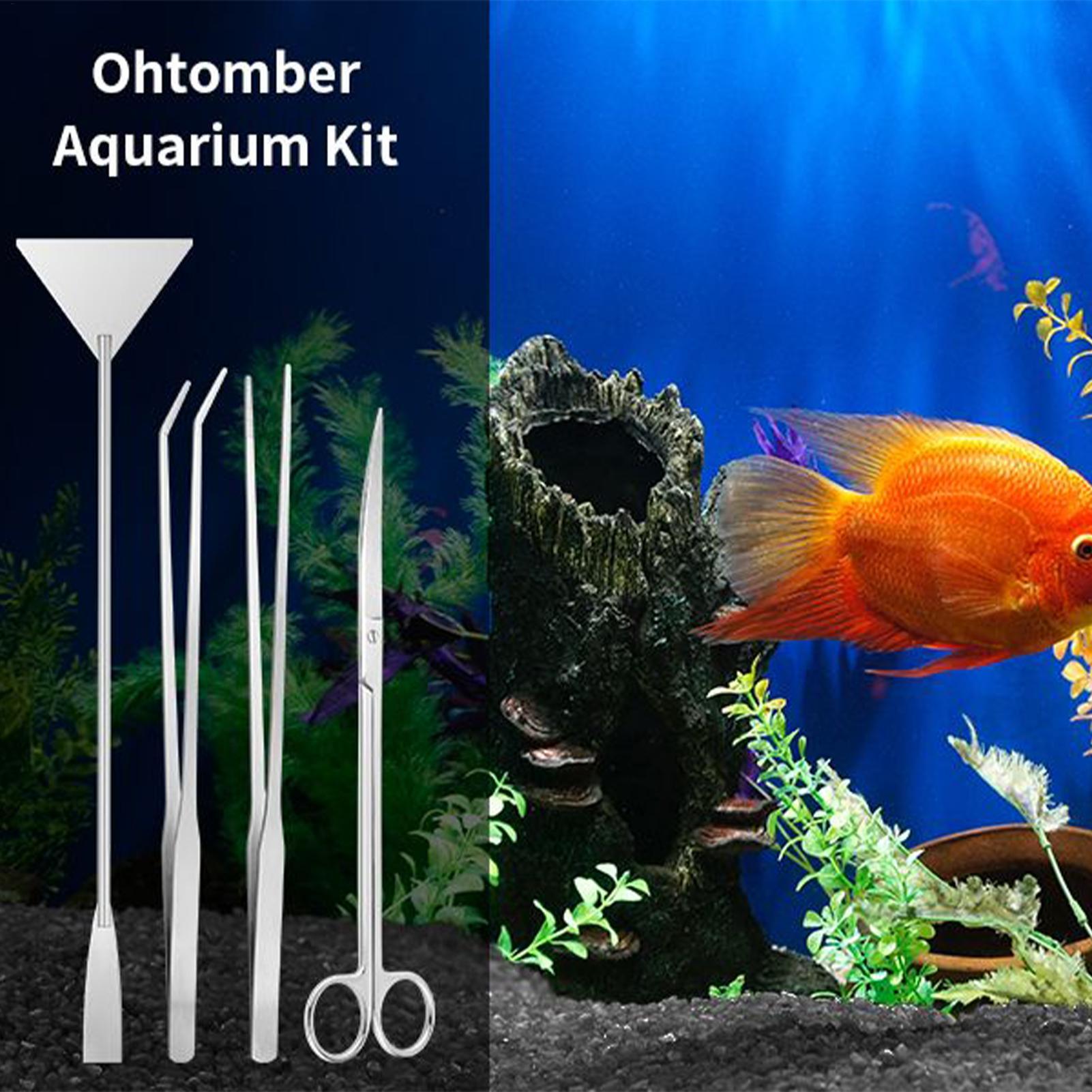 4pcs Aquarium Tool Kit Stainle - огляд і ціна Planted Aquarium Maintenance Kit