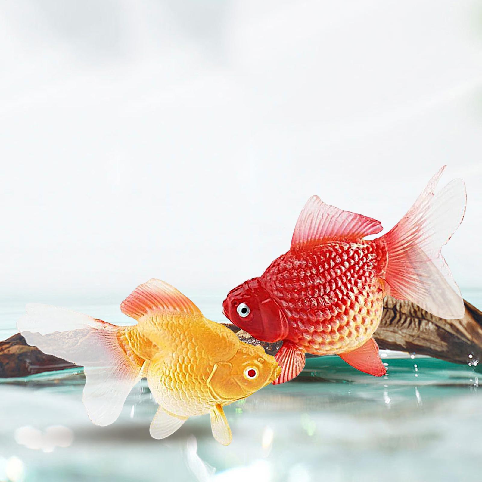 Fake Gold Fish 2Pcs/set Artifi - огляд і ціна Aquarium Plant Yellowing