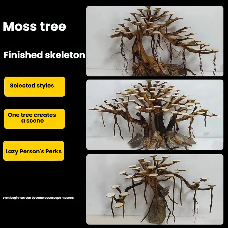 Aquarium Landscaping Moss Tree - огляд і ціна Aquarium Planted Tree