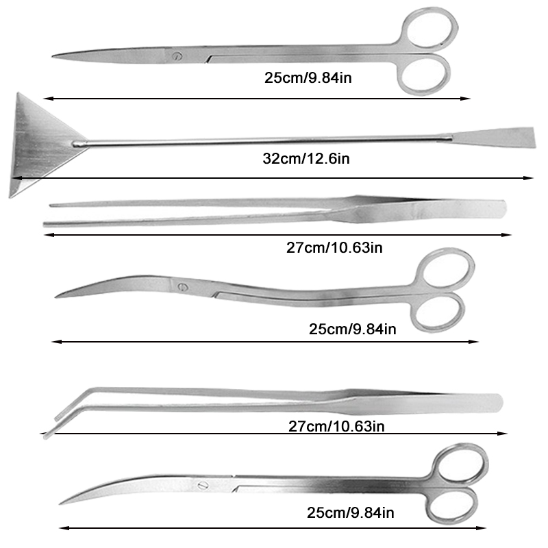 Aquarium Scissors Tweezers Too - огляд і ціна Planted Aquarium Maintenance Kit